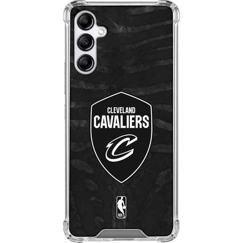 NBA Cleveland Cavaliers Black Animal Print Galaxy A15 5G Clear Case