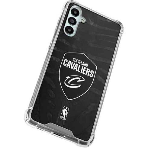 NBA Cleveland Cavaliers Black Animal Print Galaxy A15 5G Clear Case