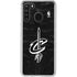 NBA Cleveland Cavaliers Black Animal Print Galaxy A21 Clear Case