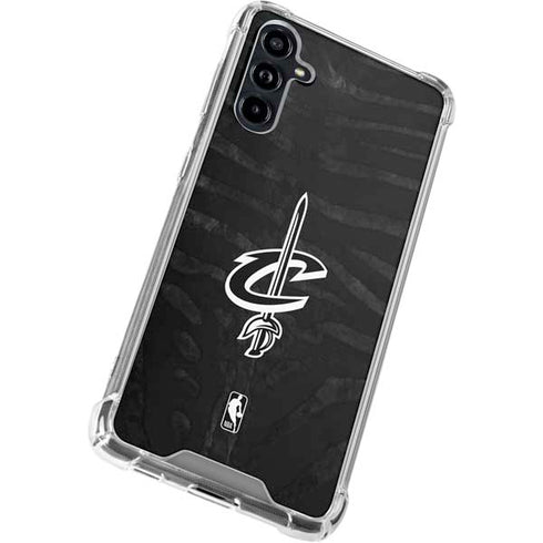 NBA Cleveland Cavaliers Black Animal Print Galaxy A54 5G Clear Case