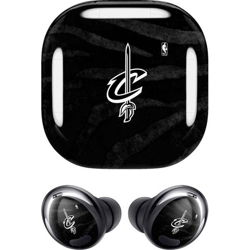 NBA Cleveland Cavaliers Black Animal Print Galaxy Buds Pro Skin
