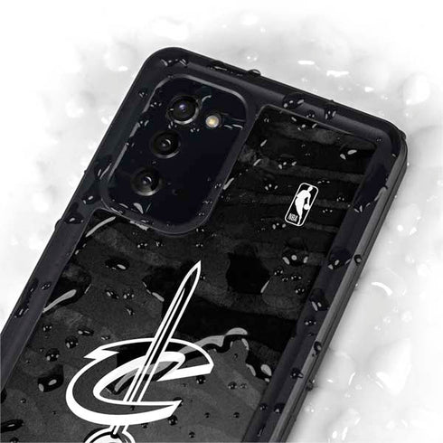 NBA Cleveland Cavaliers Black Animal Print Galaxy Note20 5G Waterproof Case