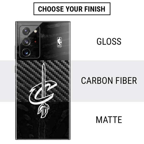NBA Cleveland Cavaliers Black Animal Print Galaxy Note20 Ultra 5G Skin