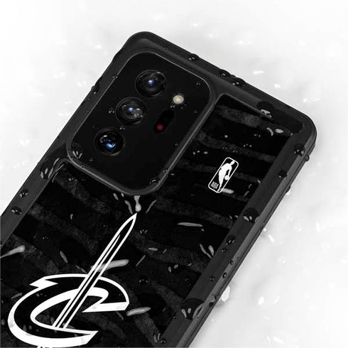 NBA Cleveland Cavaliers Black Animal Print Galaxy Note20 Ultra 5G Waterproof Case