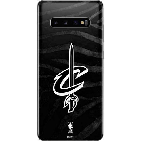 NBA Cleveland Cavaliers Black Animal Print Galaxy S10 Plus Skin