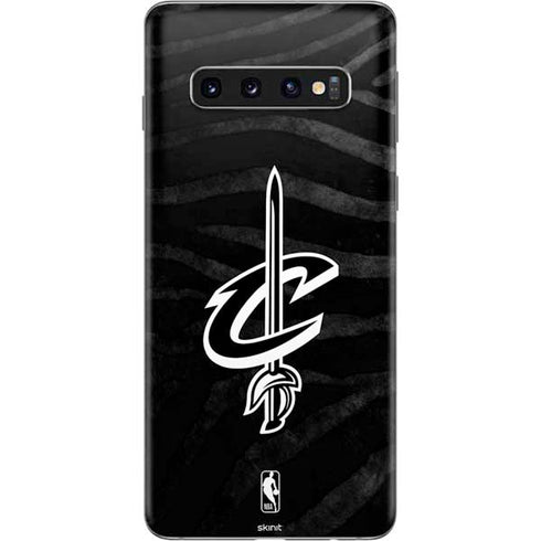 NBA Cleveland Cavaliers Black Animal Print Galaxy S10 Skin