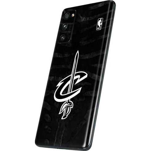 NBA Cleveland Cavaliers Black Animal Print Galaxy S20 Fan Edition Skin