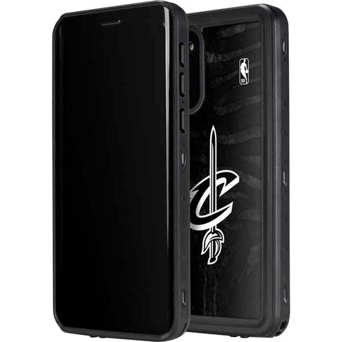 NBA Cleveland Cavaliers Black Animal Print Galaxy S20 Plus Waterproof Case