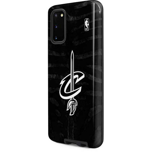 NBA Cleveland Cavaliers Black Animal Print Galaxy S20 Pro Case