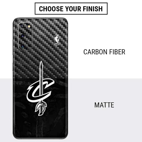 NBA Cleveland Cavaliers Black Animal Print Galaxy S20 Skin