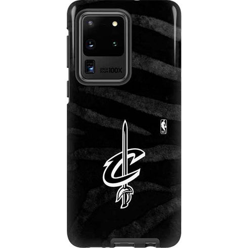NBA Cleveland Cavaliers Black Animal Print Galaxy S20 Ultra 5G Pro Case