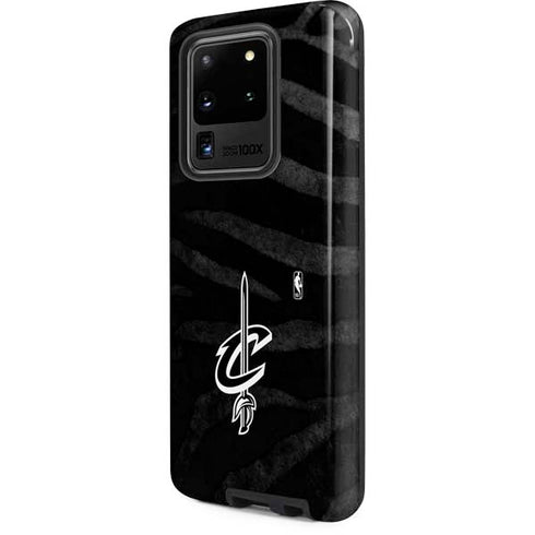 NBA Cleveland Cavaliers Black Animal Print Galaxy S20 Ultra 5G Pro Case