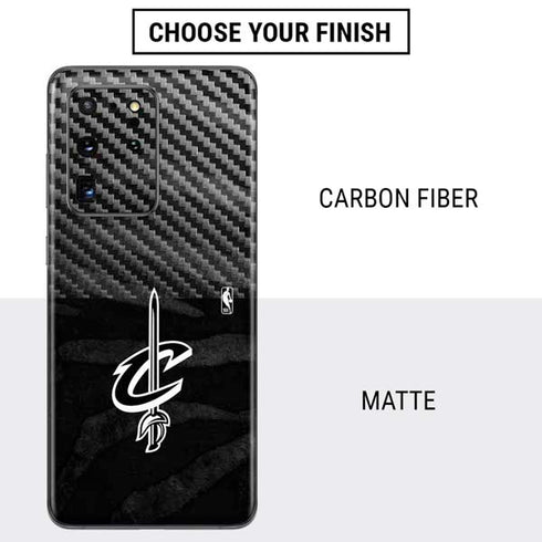 NBA Cleveland Cavaliers Black Animal Print Galaxy S20 Ultra 5G Skin