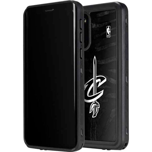 NBA Cleveland Cavaliers Black Animal Print Galaxy S20 Waterproof Case