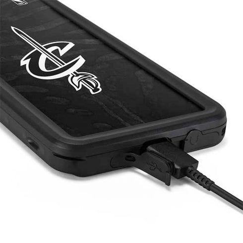 NBA Cleveland Cavaliers Black Animal Print Galaxy S20 Waterproof Case
