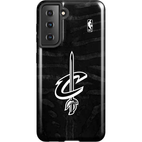 NBA Cleveland Cavaliers Black Animal Print Galaxy S21 5G Pro Case