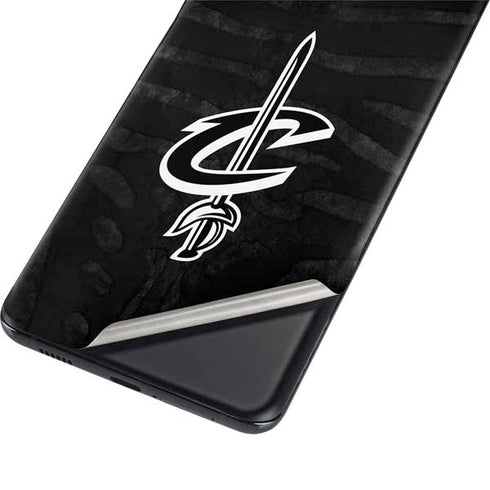 NBA Cleveland Cavaliers Black Animal Print Galaxy S21 5G Skin