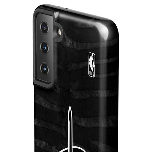 NBA Cleveland Cavaliers Black Animal Print Galaxy S21 FE Pro Case