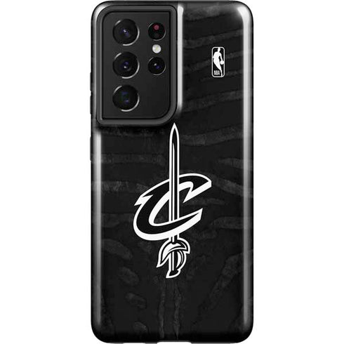 NBA Cleveland Cavaliers Black Animal Print Galaxy S21 Ultra 5G Pro Case
