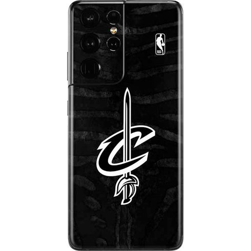 NBA Cleveland Cavaliers Black Animal Print Galaxy S21 Ultra 5G Skin
