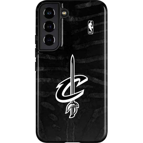 NBA Cleveland Cavaliers Black Animal Print Galaxy S22 Pro Case