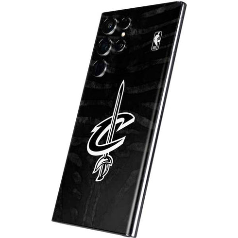 NBA Cleveland Cavaliers Black Animal Print Galaxy S22 Ultra Skin