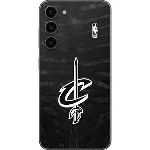 NBA Cleveland Cavaliers Black Animal Print Galaxy S23 Plus Skin