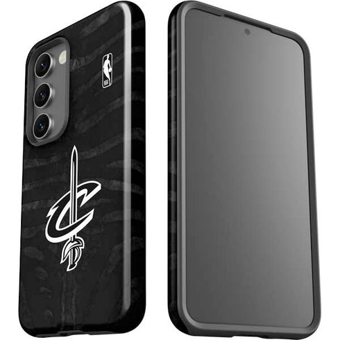 NBA Cleveland Cavaliers Black Animal Print Galaxy S23 Pro Case