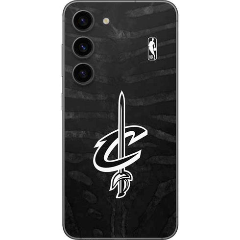 NBA Cleveland Cavaliers Black Animal Print Galaxy S23 Skin
