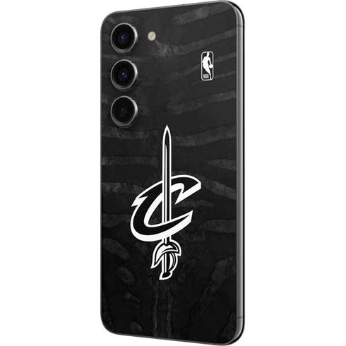 NBA Cleveland Cavaliers Black Animal Print Galaxy S23 Skin