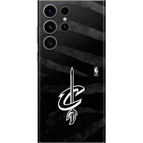 NBA Cleveland Cavaliers Black Animal Print Galaxy S23 Ultra Skin