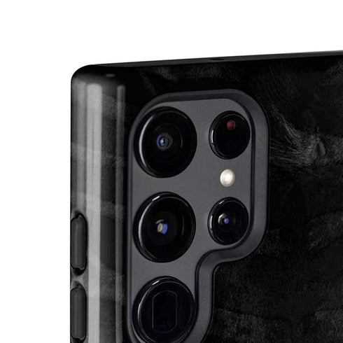 NBA Cleveland Cavaliers Black Animal Print Galaxy S24 Ultra Impact Case