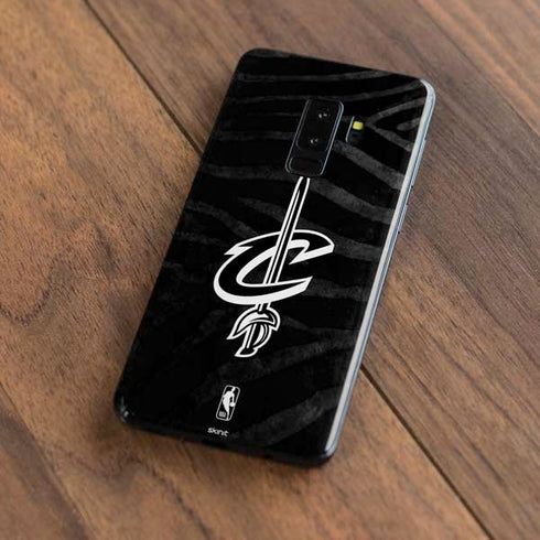 NBA Cleveland Cavaliers Black Animal Print Galaxy S9 Plus Skin