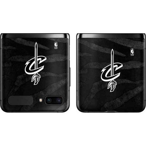 NBA Cleveland Cavaliers Black Animal Print Galaxy Z Flip Skin