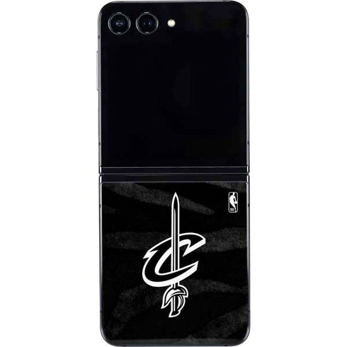 NBA Cleveland Cavaliers Black Animal Print Galaxy Z Flip5 5G Skin