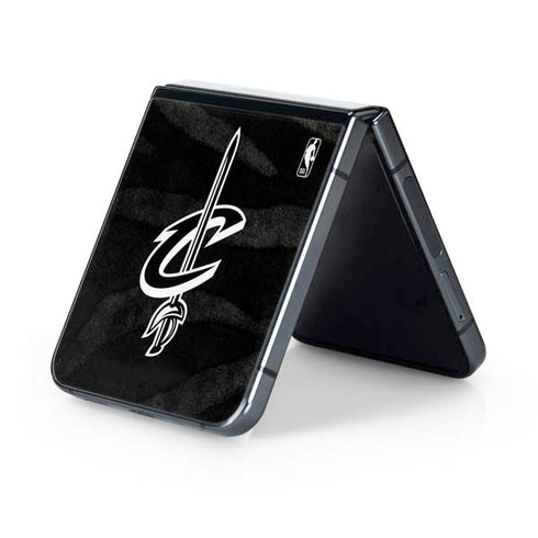 NBA Cleveland Cavaliers Black Animal Print Galaxy Z Flip5 5G Skin