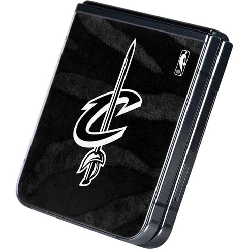 NBA Cleveland Cavaliers Black Animal Print Galaxy Z Flip5 5G Skin