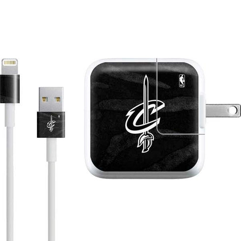 NBA Cleveland Cavaliers Black Animal Print iPad Charger (10W USB) Skin