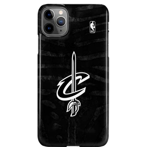 NBA Cleveland Cavaliers Black Animal Print iPhone 11 Pro Max Lite Case
