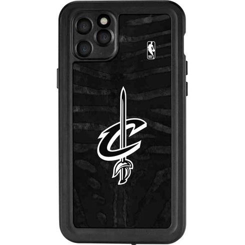 NBA Cleveland Cavaliers Black Animal Print iPhone 11 Pro Max Waterproof Case