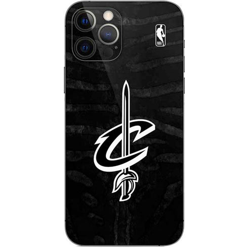 NBA Cleveland Cavaliers Black Animal Print iPhone 12 Pro Skin