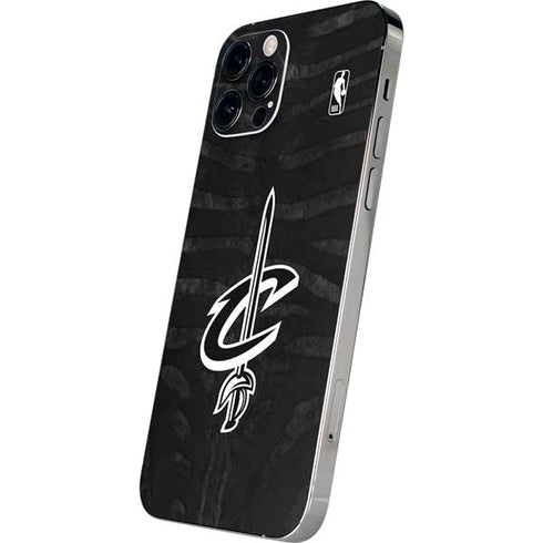 NBA Cleveland Cavaliers Black Animal Print iPhone 12 Pro Skin