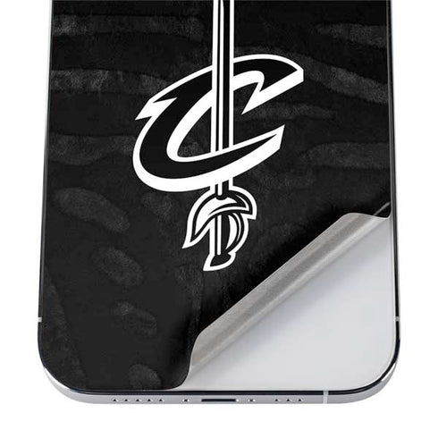 NBA Cleveland Cavaliers Black Animal Print iPhone 12 Pro Skin