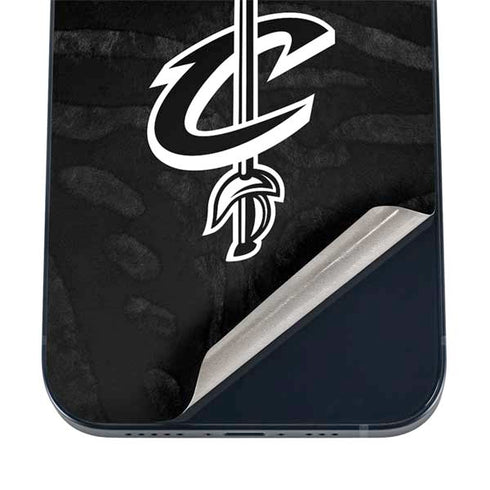NBA Cleveland Cavaliers Black Animal Print iPhone 12 Skin
