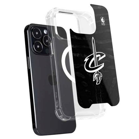 NBA Cleveland Cavaliers Black Animal Print iPhone 13 Pro MagSafe Case