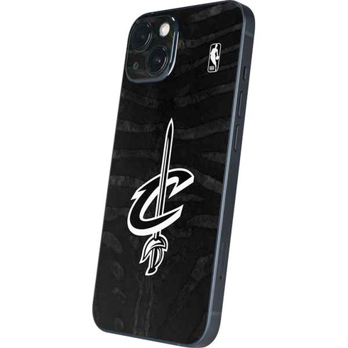 NBA Cleveland Cavaliers Black Animal Print iPhone 14 Plus Skin
