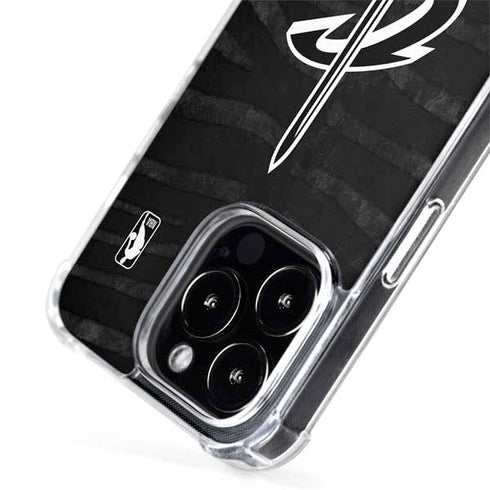 NBA Cleveland Cavaliers Black Animal Print iPhone 14 Pro Max MagSafe Case