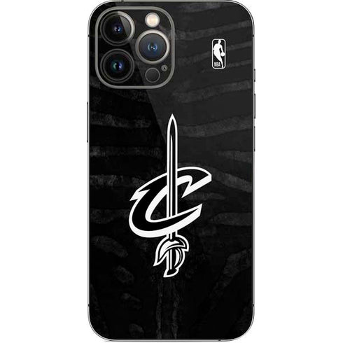 NBA Cleveland Cavaliers Black Animal Print iPhone 14 Pro Max Skin