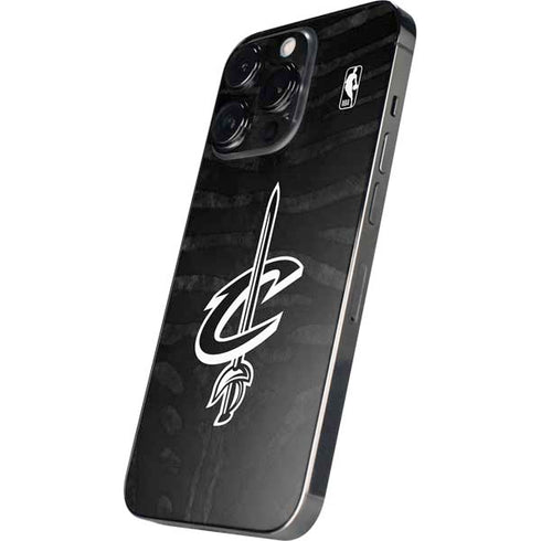 NBA Cleveland Cavaliers Black Animal Print iPhone 14 Pro Max Skin