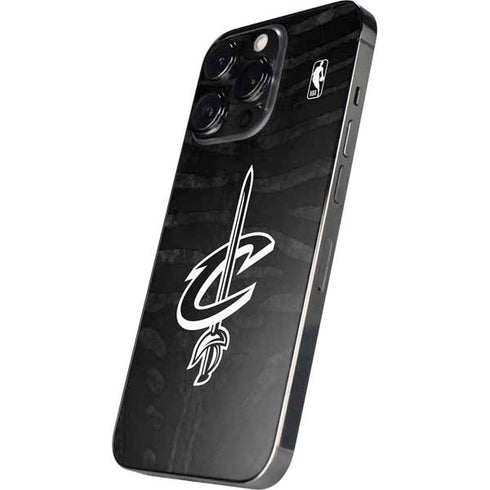 NBA Cleveland Cavaliers Black Animal Print iPhone 15 Pro Skin